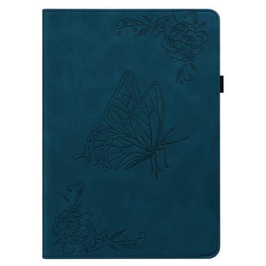 Apple iPad 10.9 2022 Vikbart fodral korthållare Fjäril - Blå