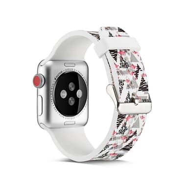 Silicone klockrem för Apple Watch 4 40mm, 3/2/1 38mm - Flamingo