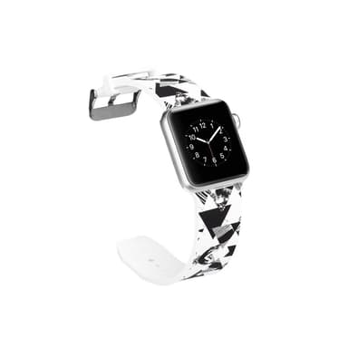 Silicone klockrem för Apple Watch 4 40mm, 3/2/1 38mm - Triangle Pattern