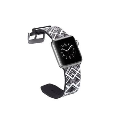 Silicone klockrem för Apple Watch 4 44mm, 3/2/1 42mm - Quadrangle