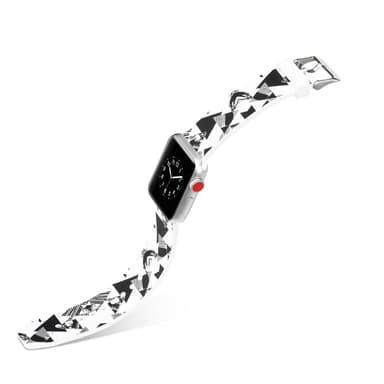 Silicone klockrem för Apple Watch 4 40mm, 3/2/1 38mm - Triangle Pattern