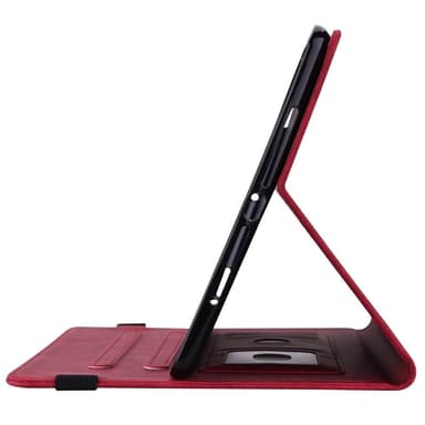 Apple iPad 10.9 2022 Vikbart fodral korthållare Fjäril - Röd