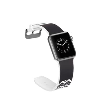 Silicone klockrem för Apple Watch 4 40mm, 3/2/1 38mm - Twill