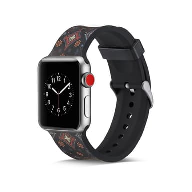 Silicone klockrem för Apple Watch 4 44mm, 3/2/1 42mm - Flowers