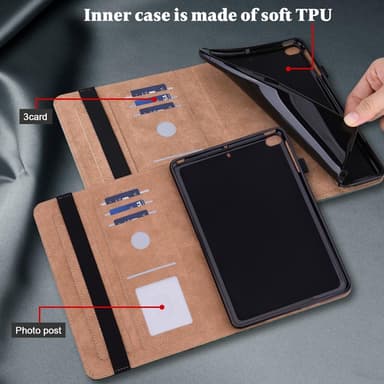 För iPad 10.2 (2021)/(2020)/(2019) Vikbart fodral - Grön