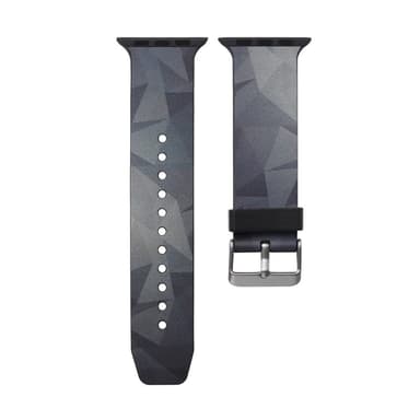 Silicone klockrem för Apple Watch 4 40mm, 3/2/1 38mm - Grey Triangle
