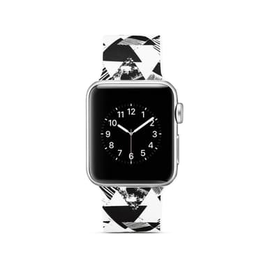 Silicone klockrem för Apple Watch 4 40mm, 3/2/1 38mm - Triangle Pattern