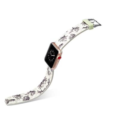 Silicone klockrem för Apple Watch 4 44mm, 3/2/1 42mm - Grey Camouflage