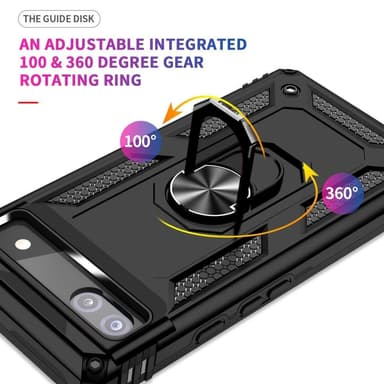 För Google Pixel 6a 5G Anti-drop TPU + PC-telefonfodral Skal