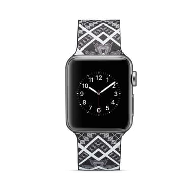 Silicone klockrem för Apple Watch 4 44mm, 3/2/1 42mm - Quadrangle