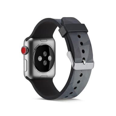 Silicone klockrem för Apple Watch 4 40mm, 3/2/1 38mm - Grey Triangle