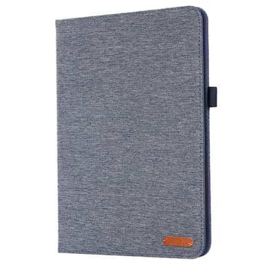 Apple iPad 10.9 2022 Vikbart fodral korthållare Tygtextur - Blå