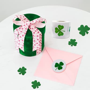 St. Patrick's Day Stickers 1 rulle 500 st Grön