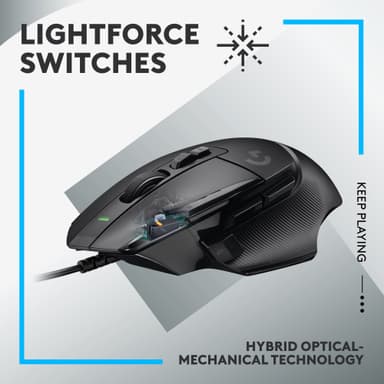 Logitech G502 X trådbunden gamingmus (svart)