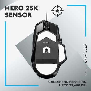 Logitech G502 X trådbunden gamingmus (svart)