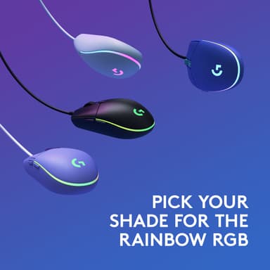 Logitech G203 Lightsync USB Bluetooth gamingmus (blå)