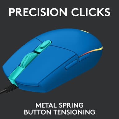 Logitech G203 Lightsync USB Bluetooth gamingmus (blå)