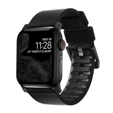 NOMAD Apple Watch 42/44/45mm/Apple Watch Ultra Armband Active Band Pro Svart