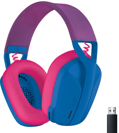 Logitech G435 hörlurar för gaming (blå)