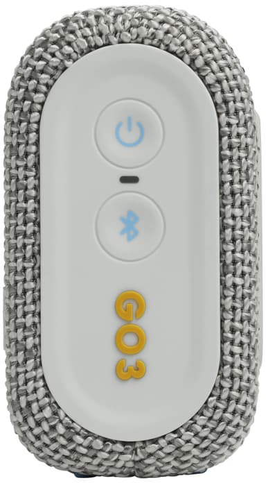JBL Go 3 Eco bärbar högtalare (vit)