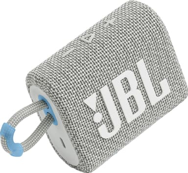 JBL Go 3 Eco bärbar högtalare (vit)