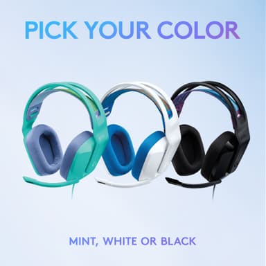 Logitech G335 gamingheadset (vitt)