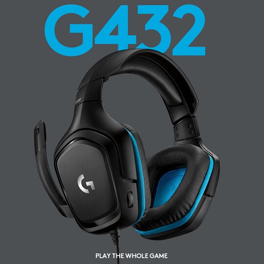 Logitech G432 trådbundet gaming headset