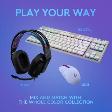 Logitech G335 gamingheadset (svart)