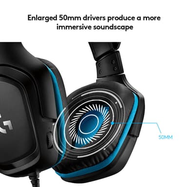 Logitech G432 trådbundet gaming headset