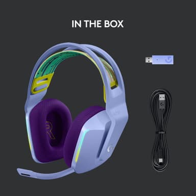 Logitech G733 Wireless Lightspeed RGB gamingheadset (lila)