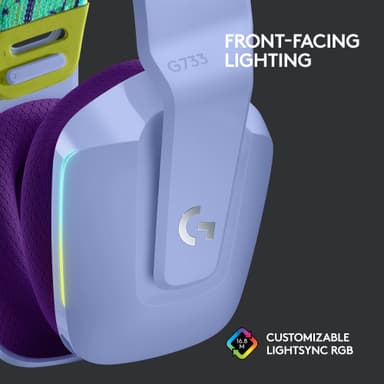 Logitech G733 Wireless Lightspeed RGB gamingheadset (lila)