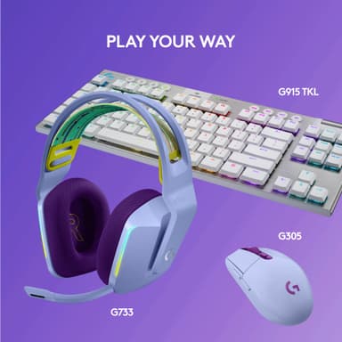 Logitech G733 Wireless Lightspeed RGB gamingheadset (lila)