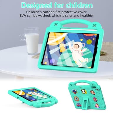 Apple iPad 10.2 2021 2020 2019 EVA Foam Stand Skal Fodral - Grön