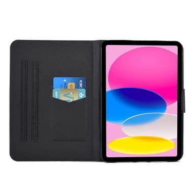 Apple iPad 10.9 2022 Vikbart fodral korthållare - 3 Giraffer