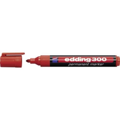 Edding Permanent bläckpenna edding 300 Röd vattensäker: