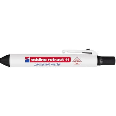 Edding Permanent bläckpenna edding retract 11 Svart