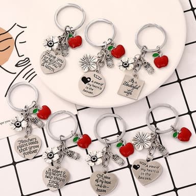 Nyckelring ""A piece of my heart is in heaven"" Silver