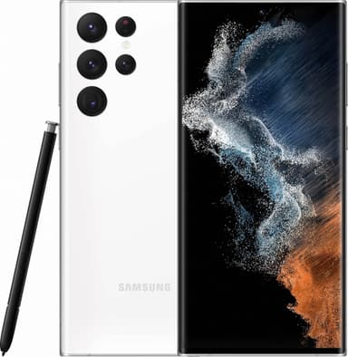 Samsung Galaxy S22 Ultra 5G smartphone, 8/128GB (Phantom White)