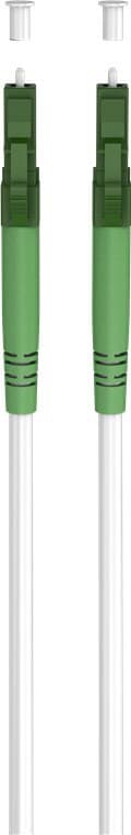 Fiberoptisk kabel (FTTH), Singlemode (OS2) White, vit (Simplex), 2 m