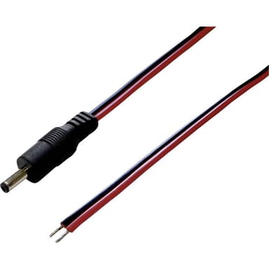 TRU COMPONENTS DC-kabel DC-stiftdon - Öppen ände 3.50