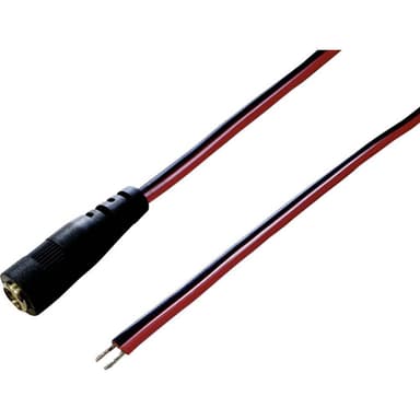 TRU COMPONENTS DC-kabel DC-hylsdon - Öppen ände 2.10 mm