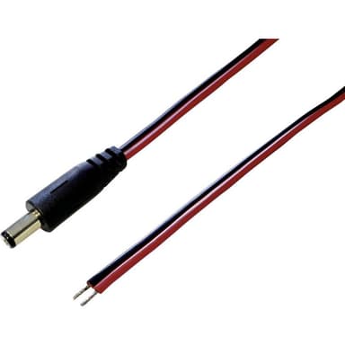 TRU COMPONENTS DC-kabel DC-stiftdon - Öppen ände 2.50
