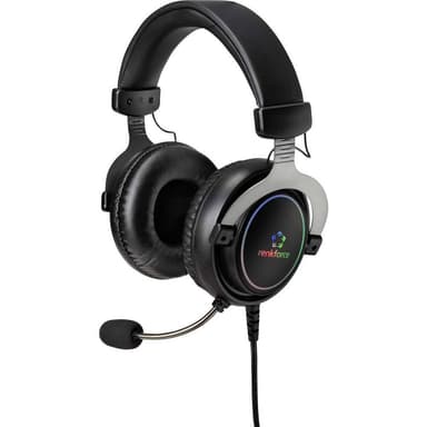 Renkforce RF-GH-300 Spel Over Ear-hörlurar Over Ear