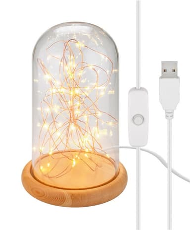 Goobay Glaskupa med mikro LED mikro-ljusslinga
