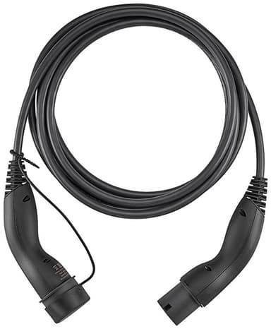 Laddkabel Typ 2, upp till 11 kW, 7 m, svart