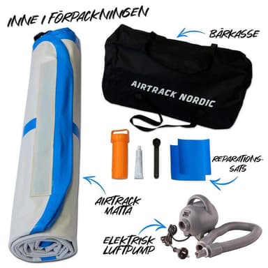 Airtrack Nordic Standard luftvoltbana - Rosa 4 m
