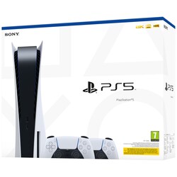 PlayStation 5 + 2x DualSense-kontroller (paket)