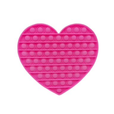 Plop Up  XXL Fidget Game Glitter Heart 20 cm 3 asst. rosa färg