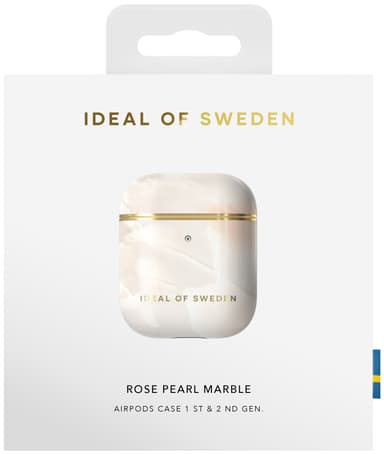 iDeal of Sweden AirPods 1st/2nd gen fodral (rose pearl marble)