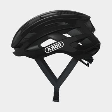 Abus AirBreaker Shiny Black, Cykelhjälm Svart S